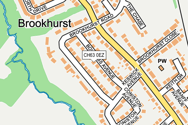 CH63 0EZ map - OS OpenMap – Local (Ordnance Survey)