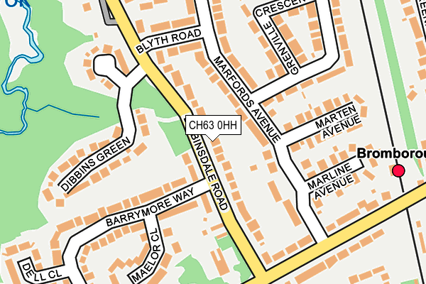 CH63 0HH map - OS OpenMap – Local (Ordnance Survey)