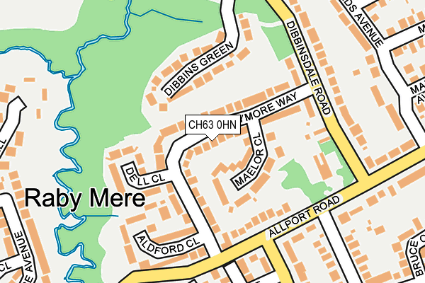 CH63 0HN map - OS OpenMap – Local (Ordnance Survey)