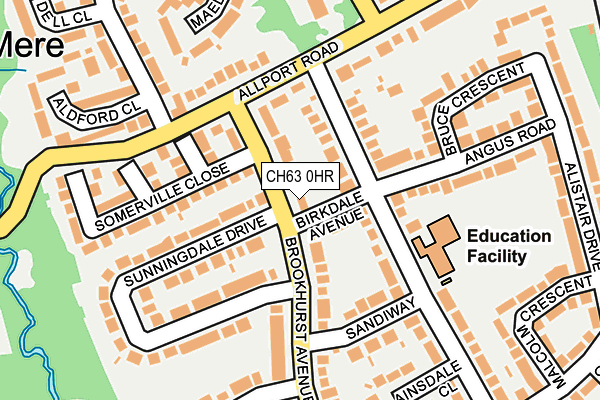 CH63 0HR map - OS OpenMap – Local (Ordnance Survey)