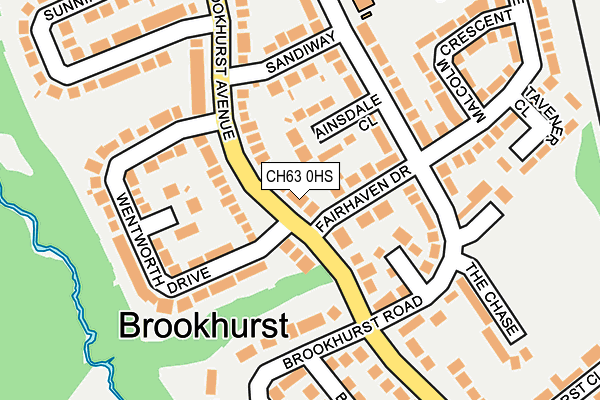 CH63 0HS map - OS OpenMap – Local (Ordnance Survey)