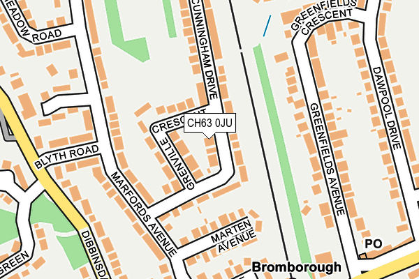 CH63 0JU map - OS OpenMap – Local (Ordnance Survey)