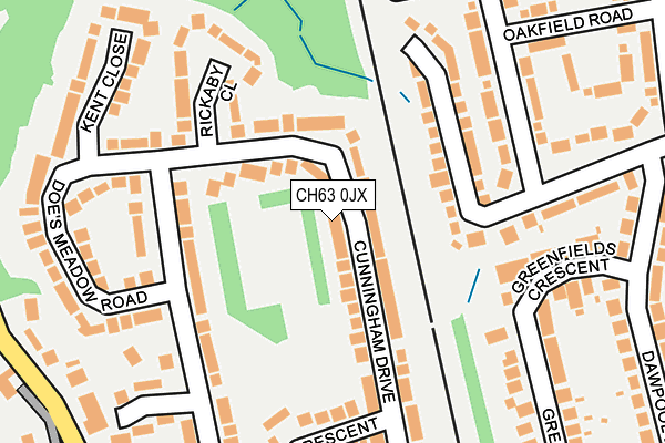 CH63 0JX map - OS OpenMap – Local (Ordnance Survey)