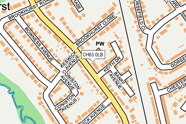 CH63 0LB map - OS OpenMap – Local (Ordnance Survey)