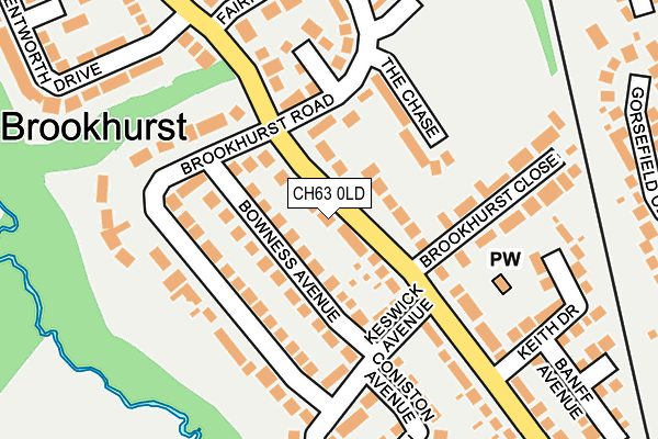 CH63 0LD map - OS OpenMap – Local (Ordnance Survey)