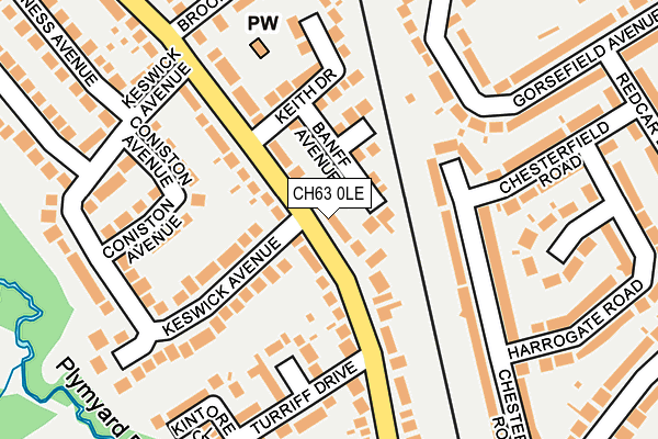 CH63 0LE map - OS OpenMap – Local (Ordnance Survey)