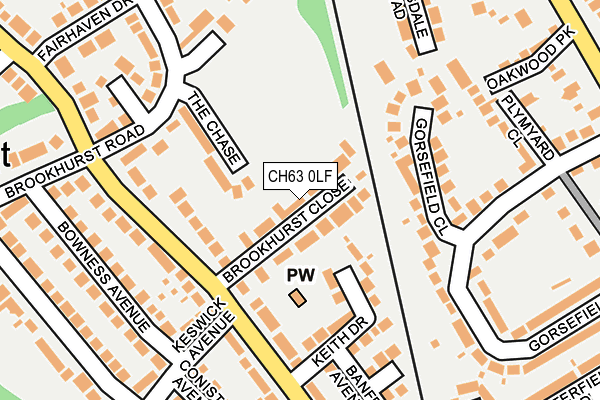 CH63 0LF map - OS OpenMap – Local (Ordnance Survey)