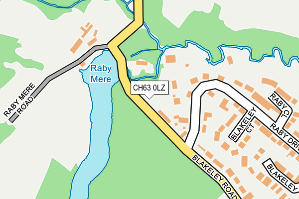 CH63 0LZ map - OS OpenMap – Local (Ordnance Survey)