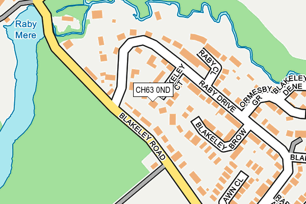 CH63 0ND map - OS OpenMap – Local (Ordnance Survey)