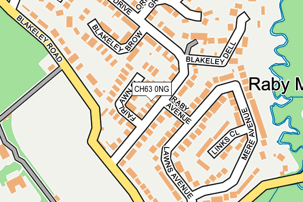 CH63 0NG map - OS OpenMap – Local (Ordnance Survey)