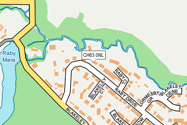 CH63 0NL map - OS OpenMap – Local (Ordnance Survey)