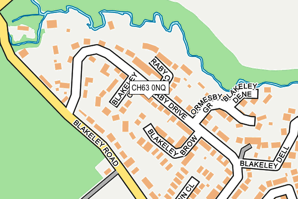 CH63 0NQ map - OS OpenMap – Local (Ordnance Survey)