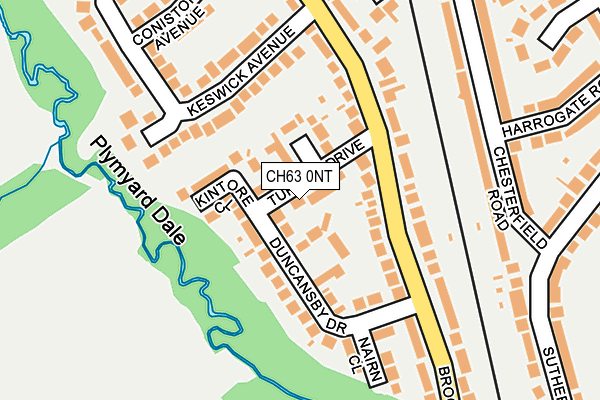 CH63 0NT map - OS OpenMap – Local (Ordnance Survey)