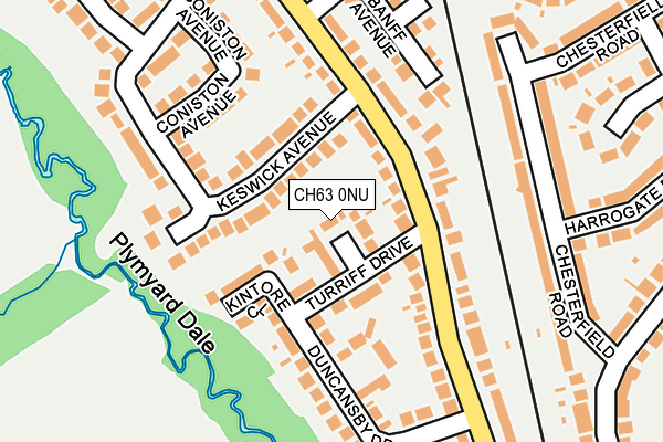 CH63 0NU map - OS OpenMap – Local (Ordnance Survey)