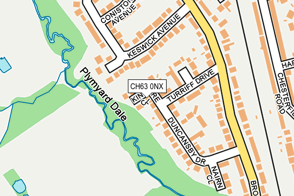 CH63 0NX map - OS OpenMap – Local (Ordnance Survey)