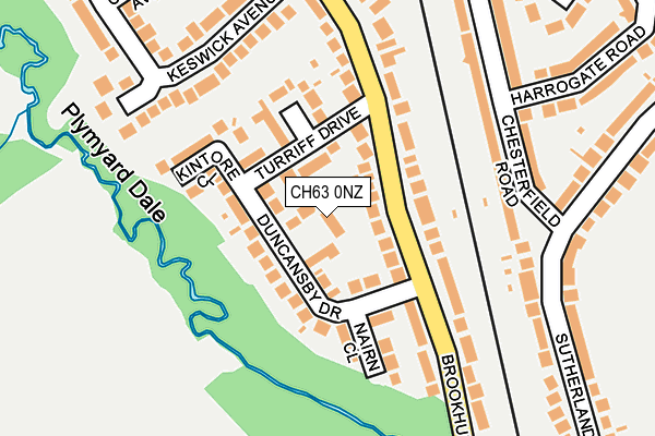 CH63 0NZ map - OS OpenMap – Local (Ordnance Survey)