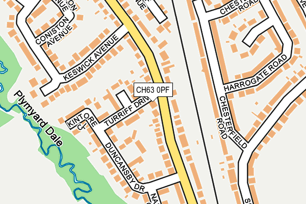 CH63 0PF map - OS OpenMap – Local (Ordnance Survey)