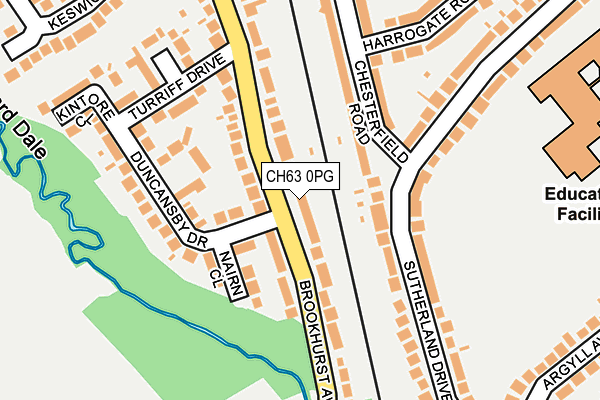 CH63 0PG map - OS OpenMap – Local (Ordnance Survey)