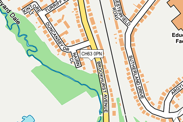 CH63 0PN map - OS OpenMap – Local (Ordnance Survey)