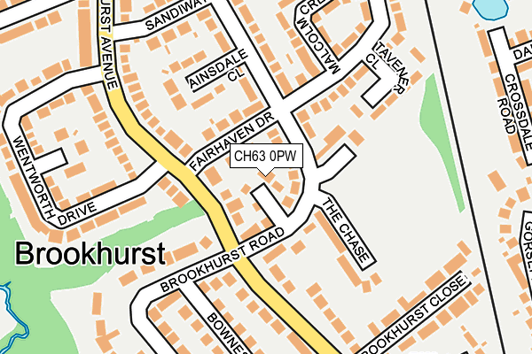 CH63 0PW map - OS OpenMap – Local (Ordnance Survey)