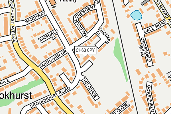 CH63 0PY map - OS OpenMap – Local (Ordnance Survey)