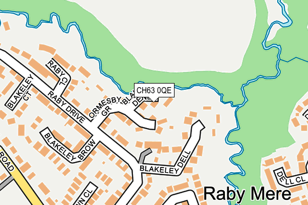 CH63 0QE map - OS OpenMap – Local (Ordnance Survey)