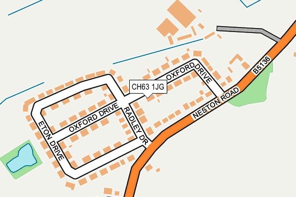 CH63 1JG map - OS OpenMap – Local (Ordnance Survey)