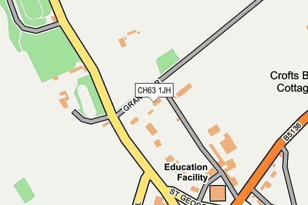 CH63 1JH map - OS OpenMap – Local (Ordnance Survey)