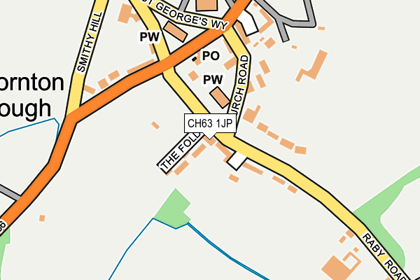 CH63 1JP map - OS OpenMap – Local (Ordnance Survey)