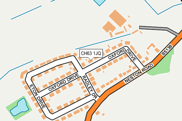 CH63 1JQ map - OS OpenMap – Local (Ordnance Survey)