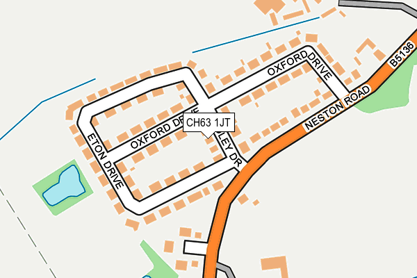 CH63 1JT map - OS OpenMap – Local (Ordnance Survey)