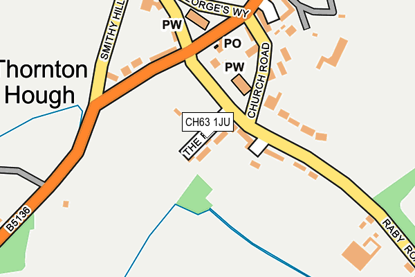 CH63 1JU map - OS OpenMap – Local (Ordnance Survey)