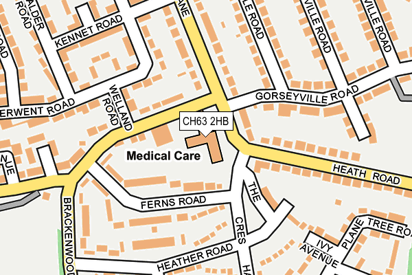 CH63 2HB map - OS OpenMap – Local (Ordnance Survey)