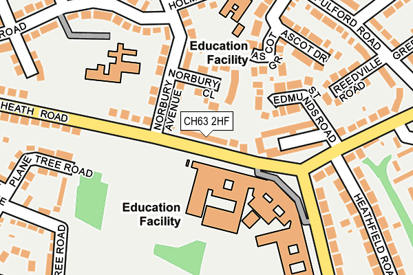 CH63 2HF map - OS OpenMap – Local (Ordnance Survey)