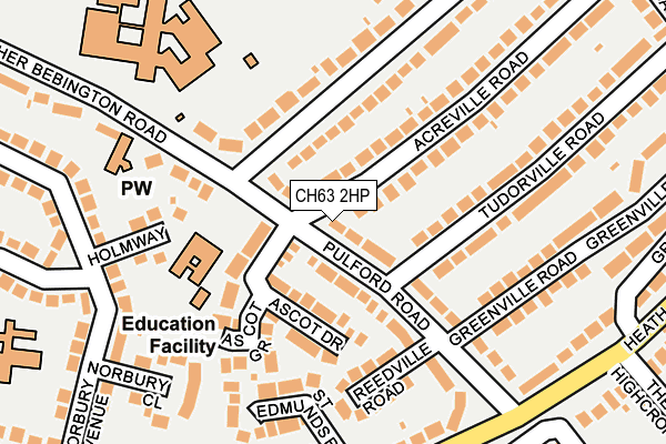 CH63 2HP map - OS OpenMap – Local (Ordnance Survey)