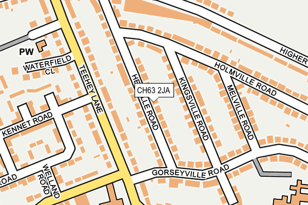 CH63 2JA map - OS OpenMap – Local (Ordnance Survey)