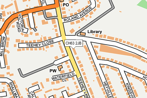 CH63 2JB map - OS OpenMap – Local (Ordnance Survey)