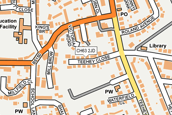 CH63 2JD map - OS OpenMap – Local (Ordnance Survey)