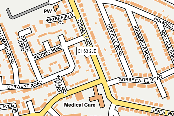 CH63 2JE map - OS OpenMap – Local (Ordnance Survey)