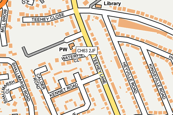 CH63 2JF map - OS OpenMap – Local (Ordnance Survey)