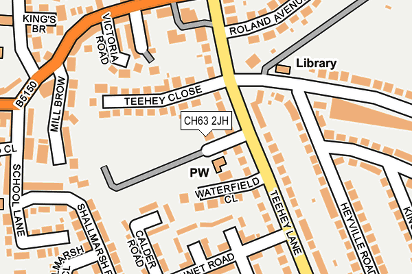 CH63 2JH map - OS OpenMap – Local (Ordnance Survey)