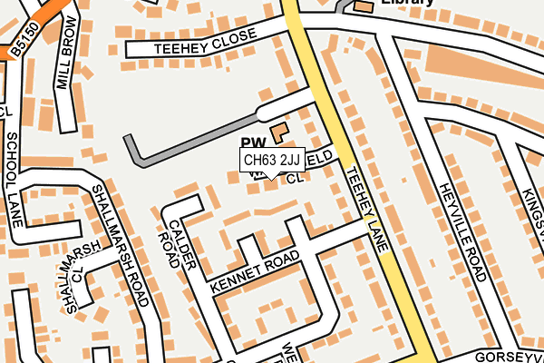 CH63 2JJ map - OS OpenMap – Local (Ordnance Survey)