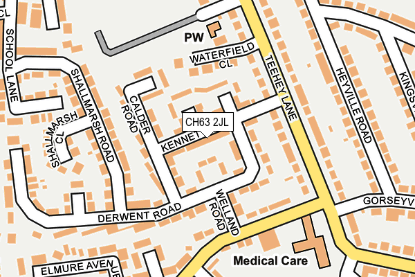 CH63 2JL map - OS OpenMap – Local (Ordnance Survey)