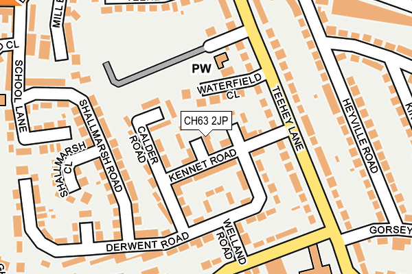 CH63 2JP map - OS OpenMap – Local (Ordnance Survey)