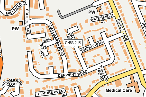 CH63 2JR map - OS OpenMap – Local (Ordnance Survey)