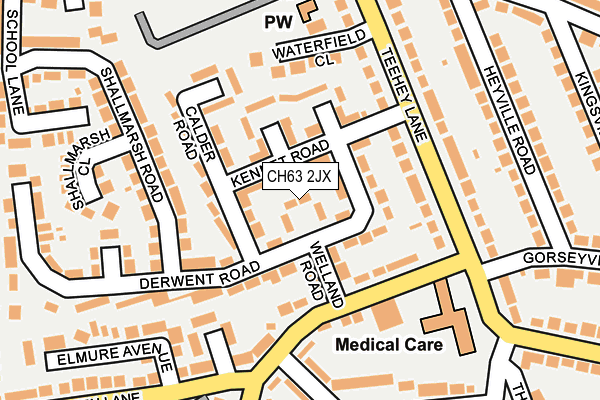 CH63 2JX map - OS OpenMap – Local (Ordnance Survey)