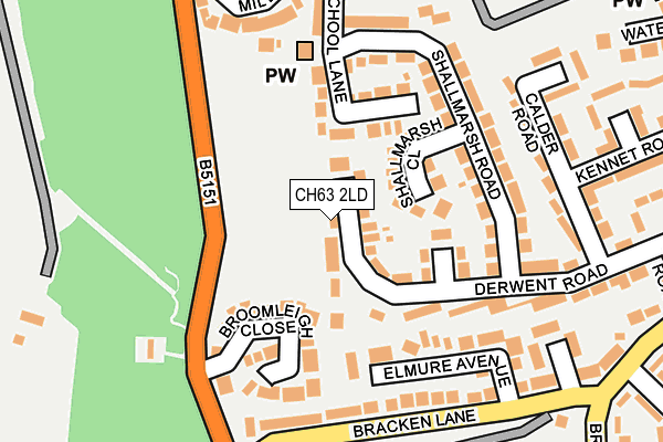 CH63 2LD map - OS OpenMap – Local (Ordnance Survey)