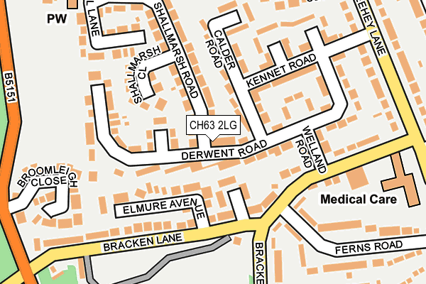 CH63 2LG map - OS OpenMap – Local (Ordnance Survey)