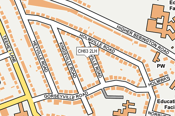 CH63 2LH map - OS OpenMap – Local (Ordnance Survey)