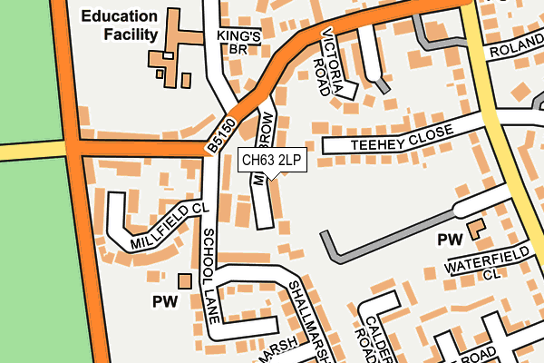 CH63 2LP map - OS OpenMap – Local (Ordnance Survey)